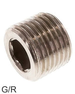 Closing Plugs Brass / Stainless Steel G/R-Threads Inner Hex PN40