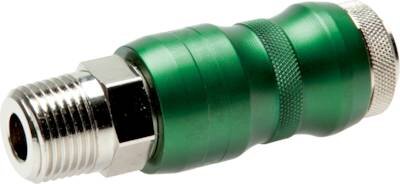 DN 7.2 Euro Safety Air Couplings (slide) With Male Threads