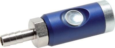Safety Push-Button DN 7.2 Euro Air Coupling Sockets With Hose Pillar