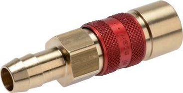 Color Coded DN 5 Air Coupling Sockets With Hose Pillar