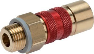 Color Coded DN 5 Air Coupling Sockets With Male Threads