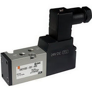SMC 5-Way Direct Operated Poppet Solenoid Valves With Rubber Seal VK3000
