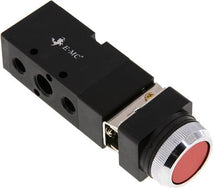EMC 5/2-Way Button Activated Pneumatic Valves Series M