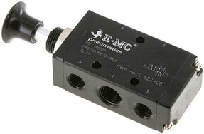 EMC 5/2-Way Button Activated Pneumatic Valves Series L