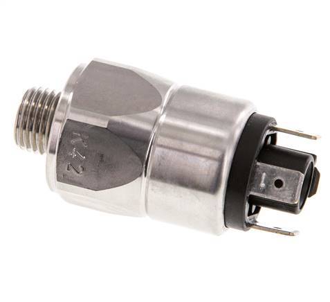1 to 10bar SPDT Stainless Steel Pressure Switch G1/4'' 250VAC Flat Connector EPDM