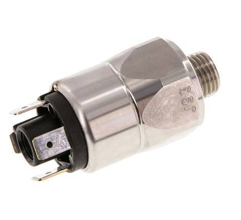 22mm Stainless Steel LED Momentary Push Button Switch – 12V – Silver Metal Waterproof