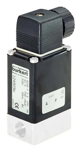 2/2 G1/4'' PVDF 230VAC Solenoid Valve Burkert 0330 87837