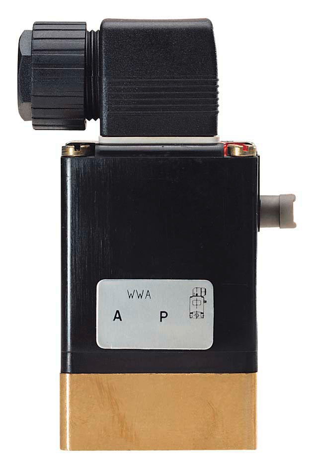 Solenoid Valve 3/2 NC 32x46mm SFB Flange Brass FKM 0-12bar/174psi 24VDC Oxygen Fat/Oil Free 0331 225830