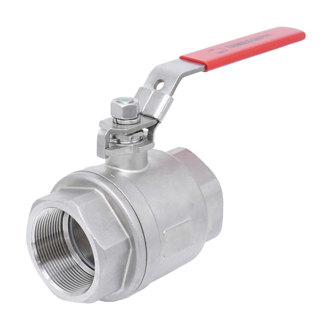Rp 1-1/4'' F/F 2-Piece 2-Way Stainless Steel Ball Valve 69 bar RTFE - TamesonPRO 1111-114