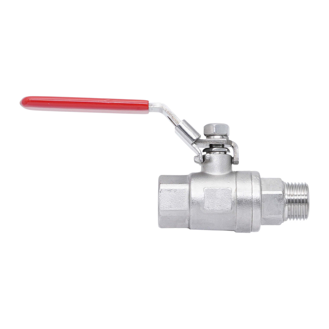 R/Rp 1-1/2'' 2-Piece 2-Way Stainless Steel Ball Valve 69 bar RTFE - TamesonPRO 1112-112
