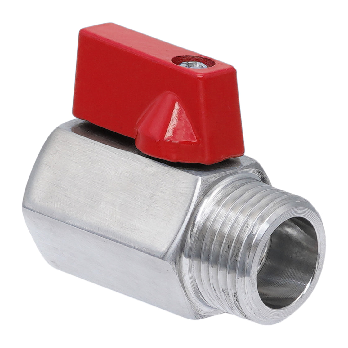 G 1/2'' M/F 2-Way Stainless Steel Mini Ball Valve 69 bar PTFE - TamesonPRO 1113-012-MF