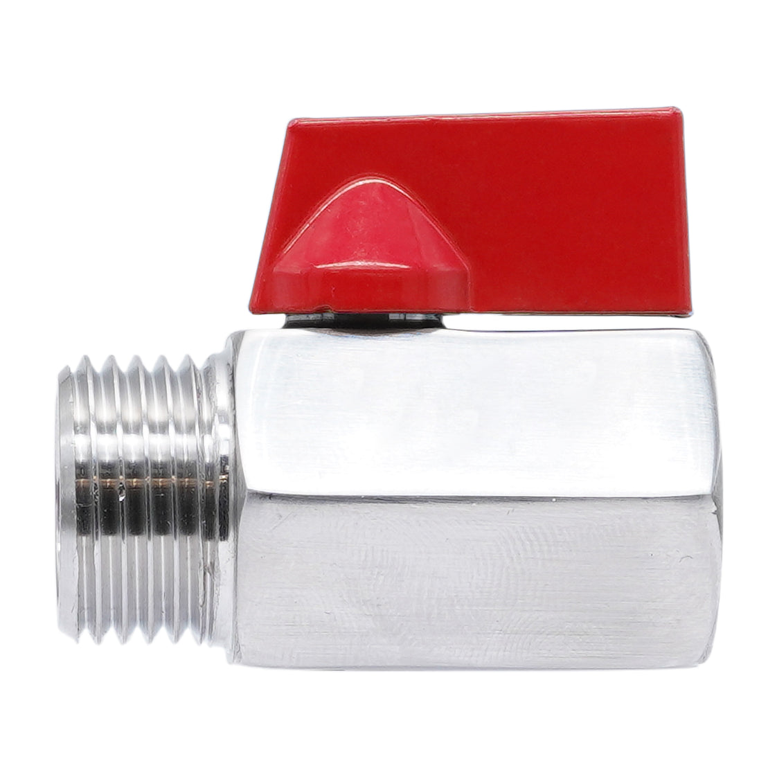 G 1/2'' M/F 2-Way Stainless Steel Mini Ball Valve 69 bar PTFE - TamesonPRO 1113-012-MF