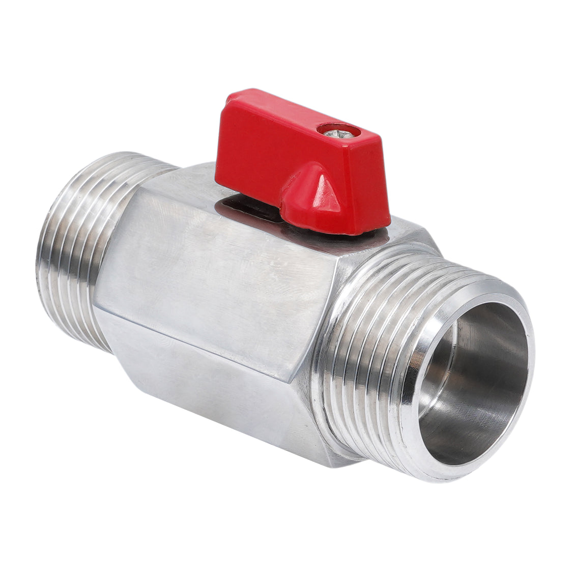 G 3/4'' M/M 2-Way Stainless Steel Mini Ball Valve 69 bar PTFE - TamesonPRO 1113-034-M