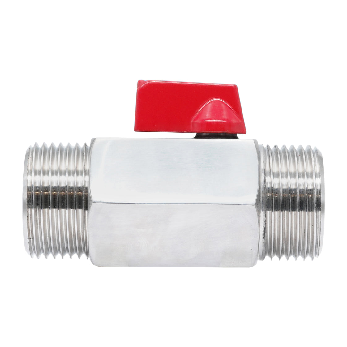 G 1/2'' M/M 2-Way Stainless Steel Mini Ball Valve 69 bar PTFE - TamesonPRO 1113-012-M
