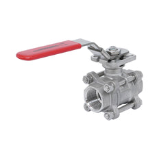 Rp 4'' 3-Piece 2-Way Stainless Steel Ball Valve 69 bar RTFE ISO-Top F10/F12 - TamesonPRO 1121-400