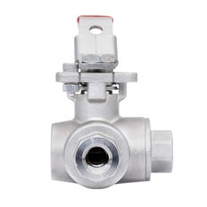 Rp 1-1/2'' 3-Way L-Port Stainless Steel Ball Valve 69 bar RTFE ISO-Top F07 - TamesonPRO 1125-112-L