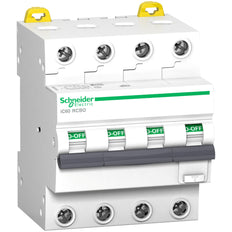 Schneider Acti9 IC60 4P 25A RCBO Circuit Breaker - A9D77425