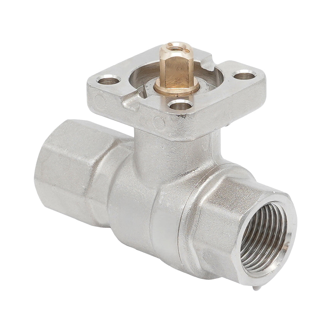 Rp 3/8" 2-way Brass Ball Valve ISO-Top F03 PN40