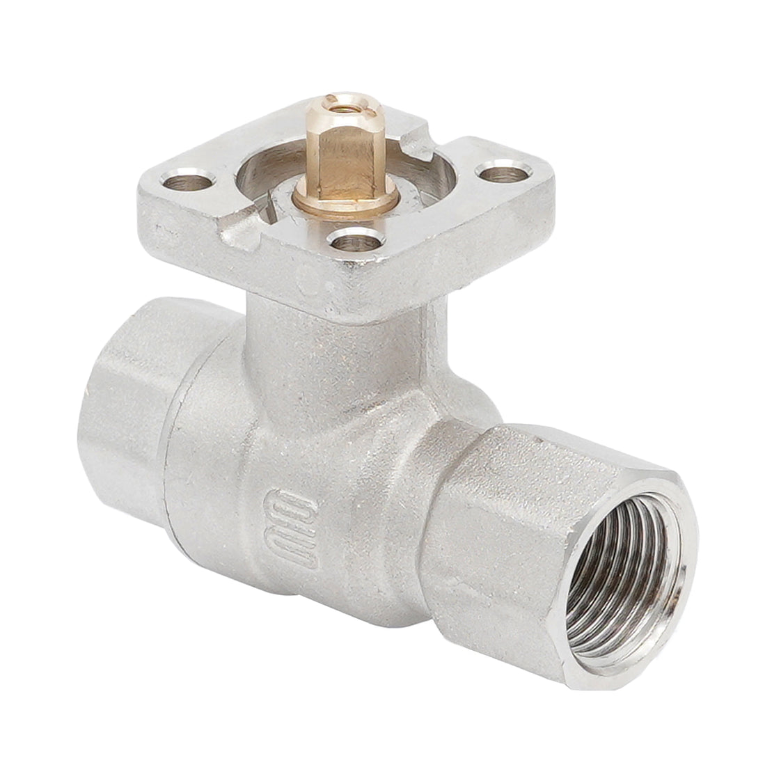 Rp 1/4" 2-way Brass Ball Valve ISO-Top F03 PN40