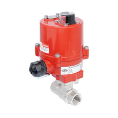 Rp 1/2" 2-Way Electric Brass Ball Valve 24 V AC/DC