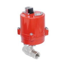 Rp 3/4" 2-Way Electric Brass Ball Valve 100-240 V AC