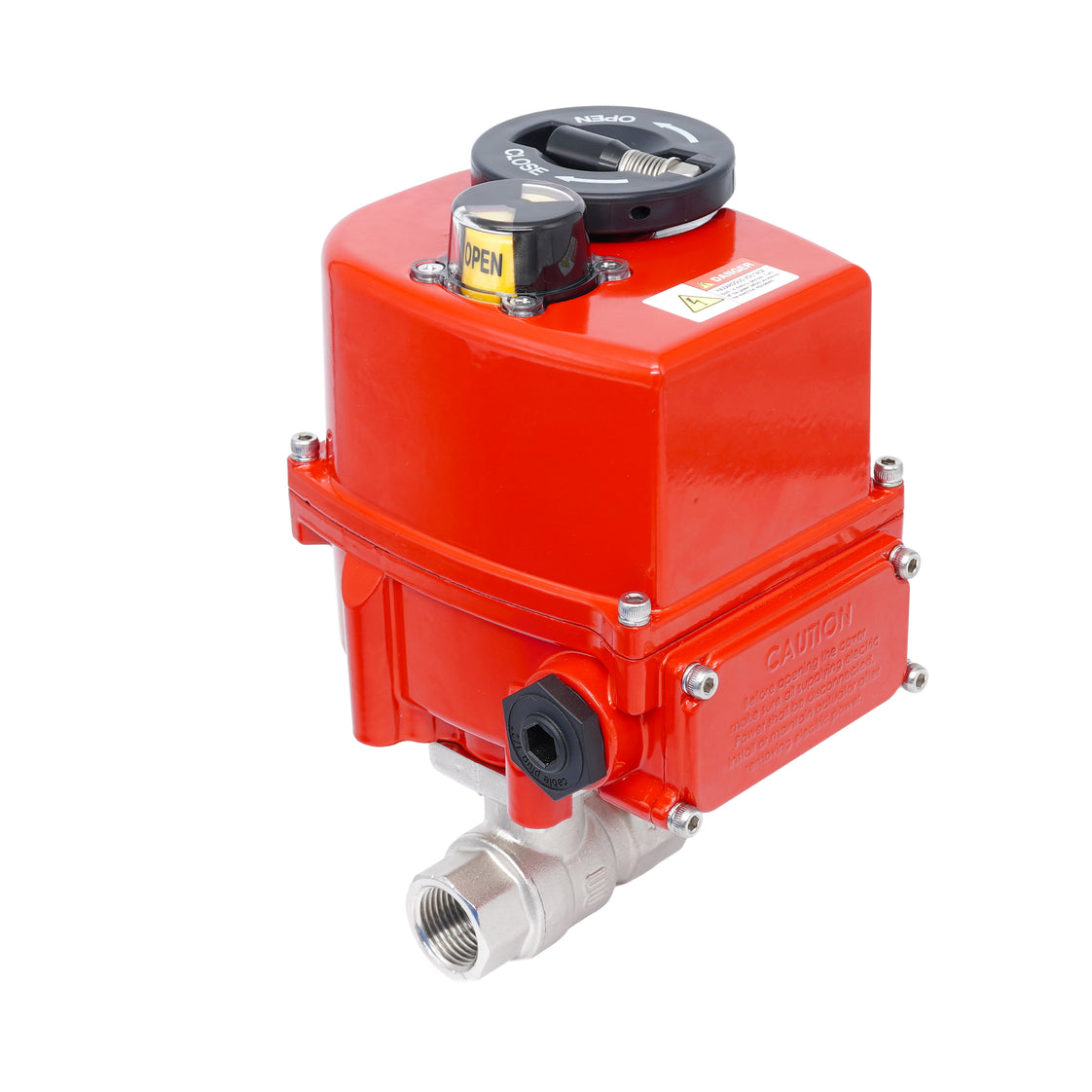 Rp 1/4" 2-Way Modulating Electric Brass Ball Valve 24 V AC/DC