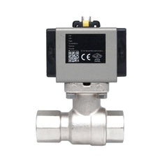 Rp 1/2" 2-Way Pneumatic Brass Ball Valve - Double Acting