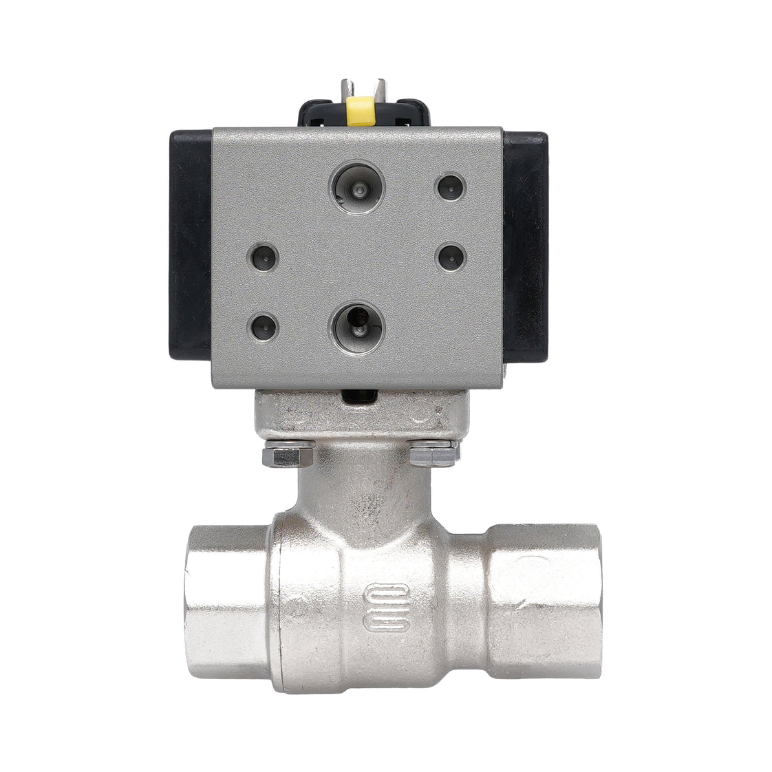 Rp 1/4" 2-Way Pneumatic Brass Ball Valve - Double Acting