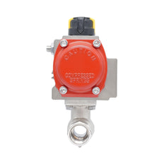 Rp 1/2" 2-Way Pneumatic Brass Ball Valve - Spring Opening