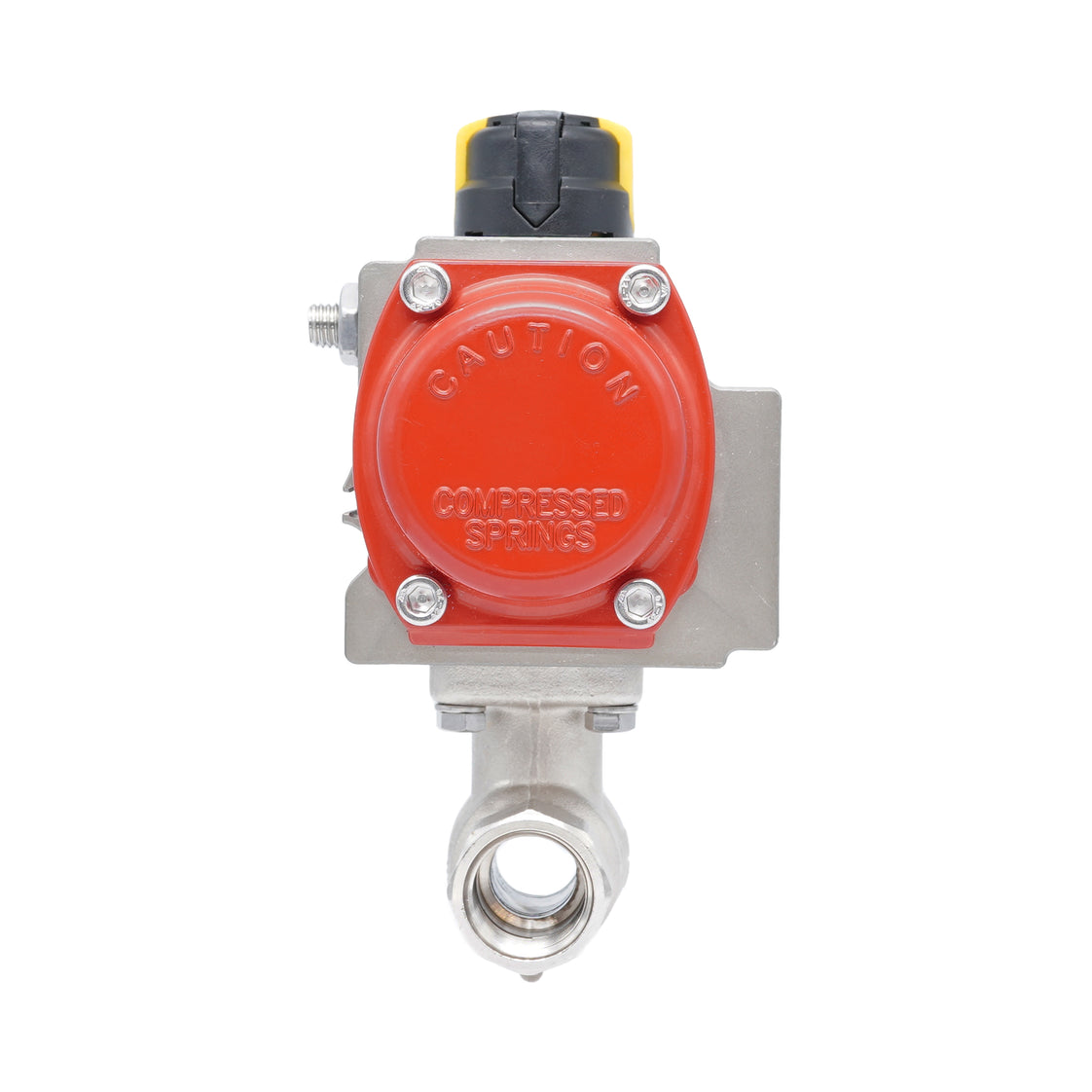Rp 3/4" 2-Way Pneumatic Brass Ball Valve - Spring Opening