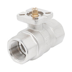 Rp 1-1/4" 2-way Brass Ball Valve ISO-Top F04/F05 PN40