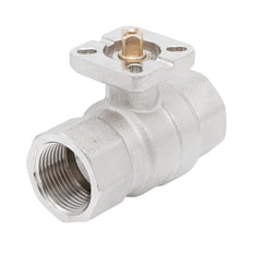 Rp 1-1/4" 2-way Brass Ball Valve ISO-Top F04/F05 PN40