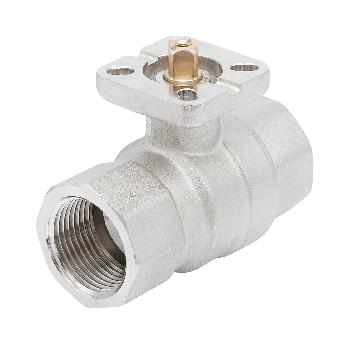Rp 1" 2-way Brass Ball Valve ISO-Top F03/F04 PN40