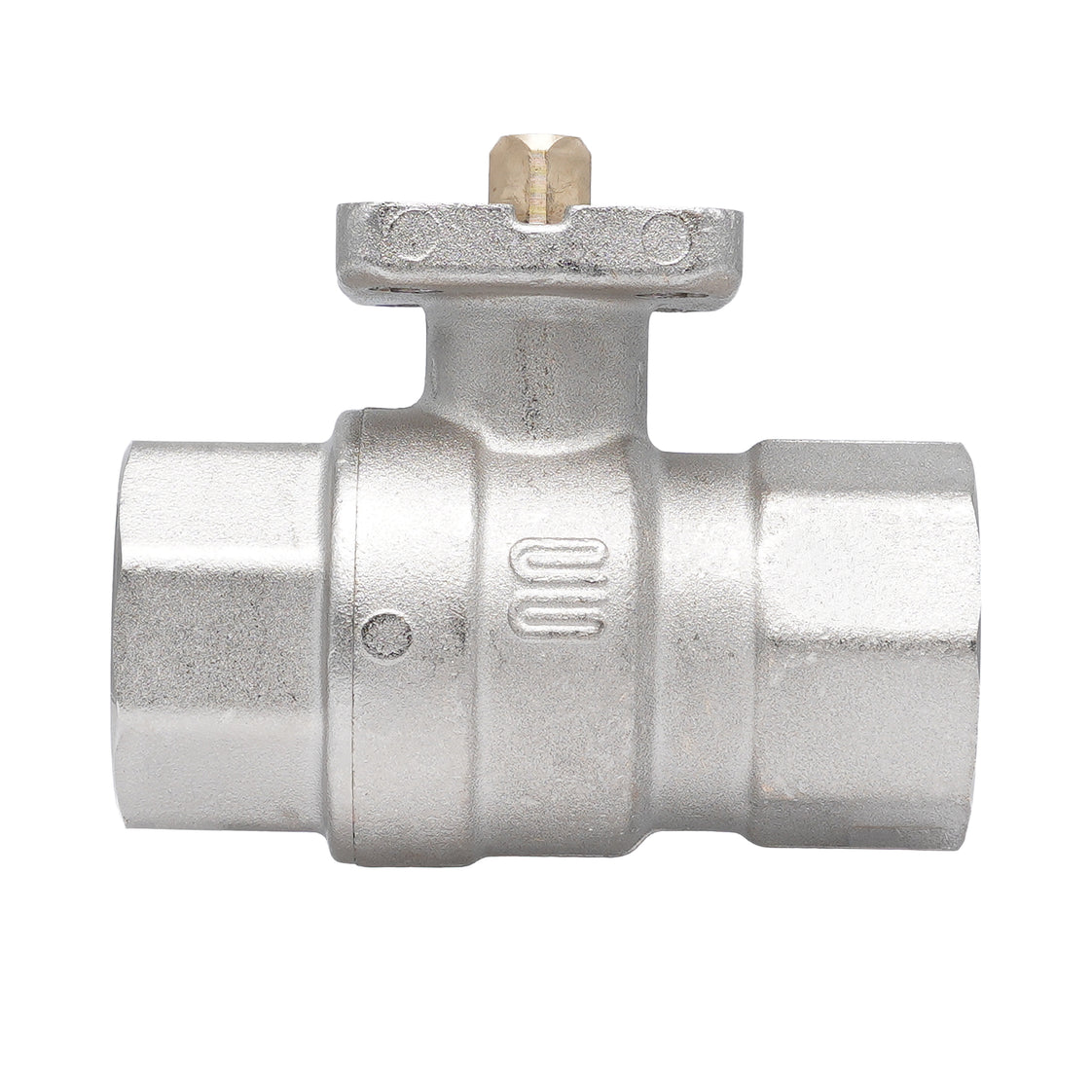 Rp 1-1/4" 2-way Brass Ball Valve ISO-Top F04/F05 PN40