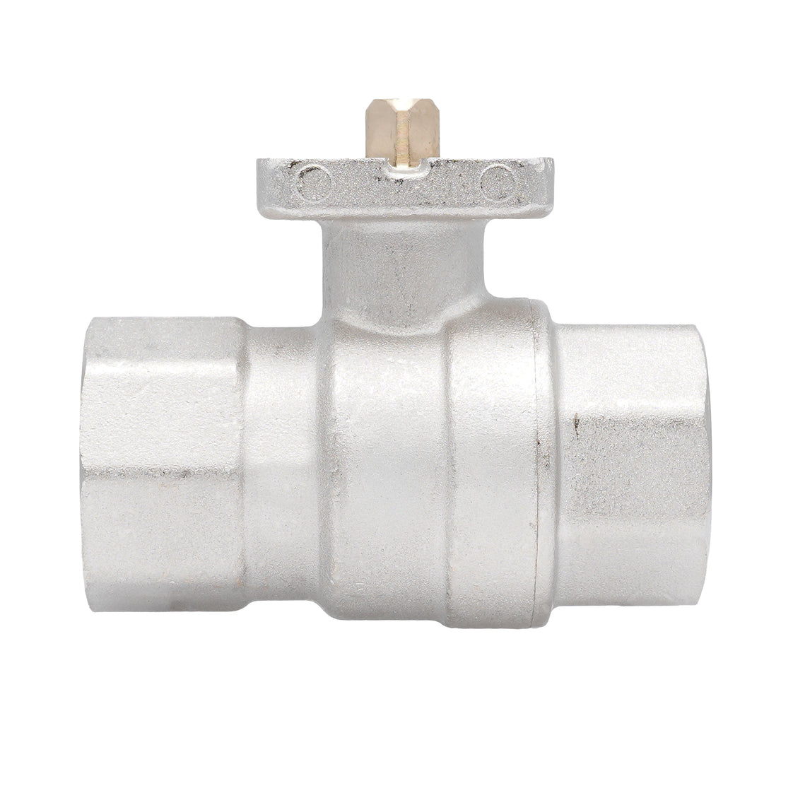 Rp 1-1/4" 2-way Brass Ball Valve ISO-Top F04/F05 PN40