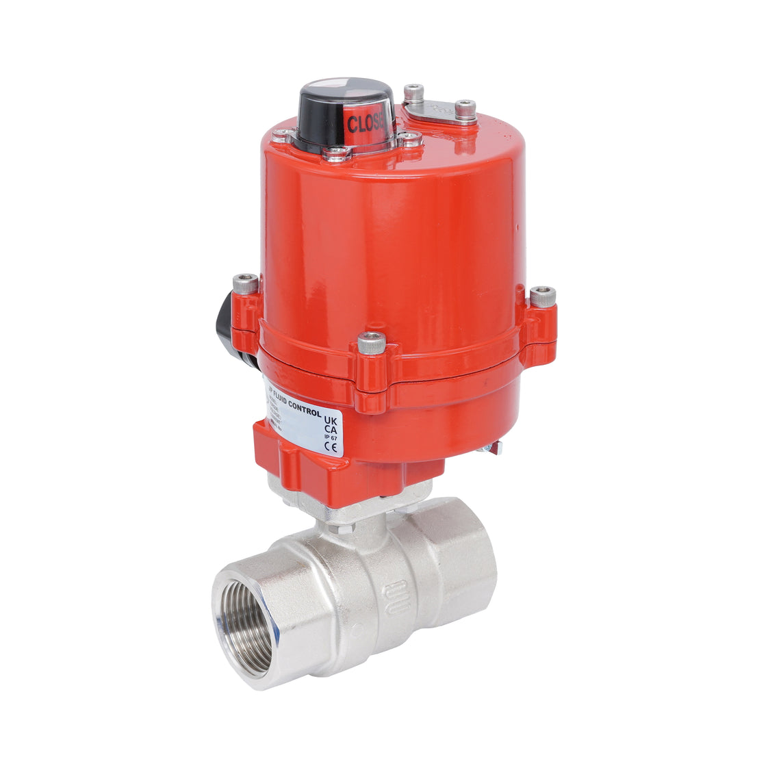 Rp 1-1/4" 2-Way Electric Brass Ball Valve 24 V AC/DC