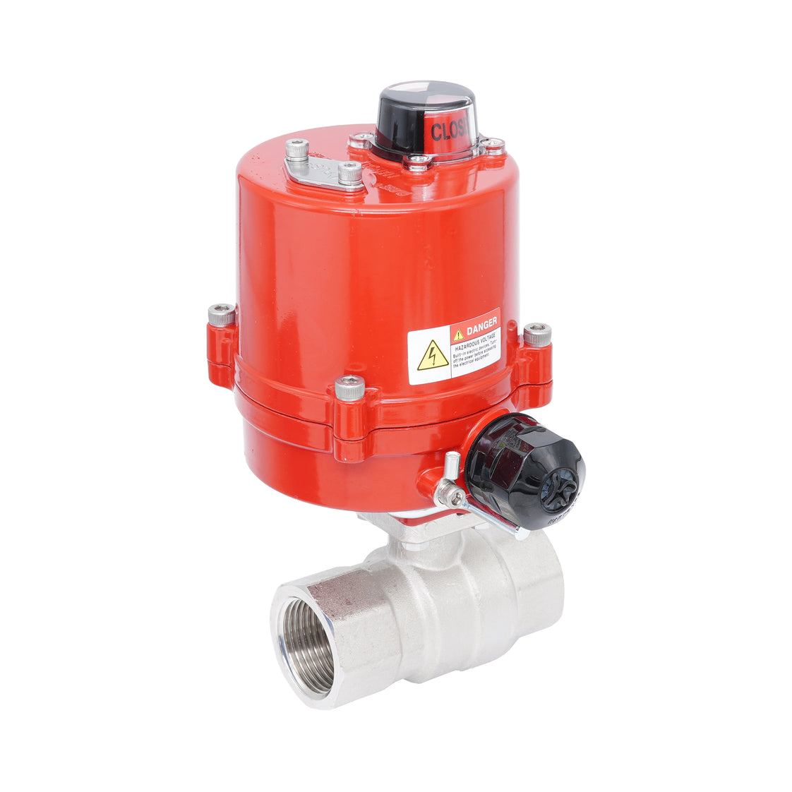 Rp 1-1/4" 2-Way Electric Brass Ball Valve 24 V AC/DC