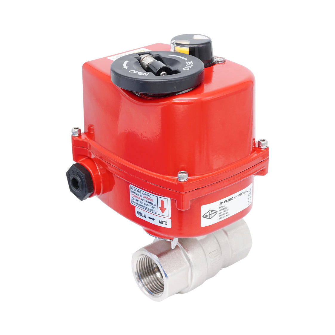 Rp 1-1/2" 2-Way Modulating Electric Brass Ball Valve 24 V AC/DC