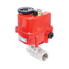 Rp 1" 2-Way Modulating Electric Brass Ball Valve 24 V AC/DC