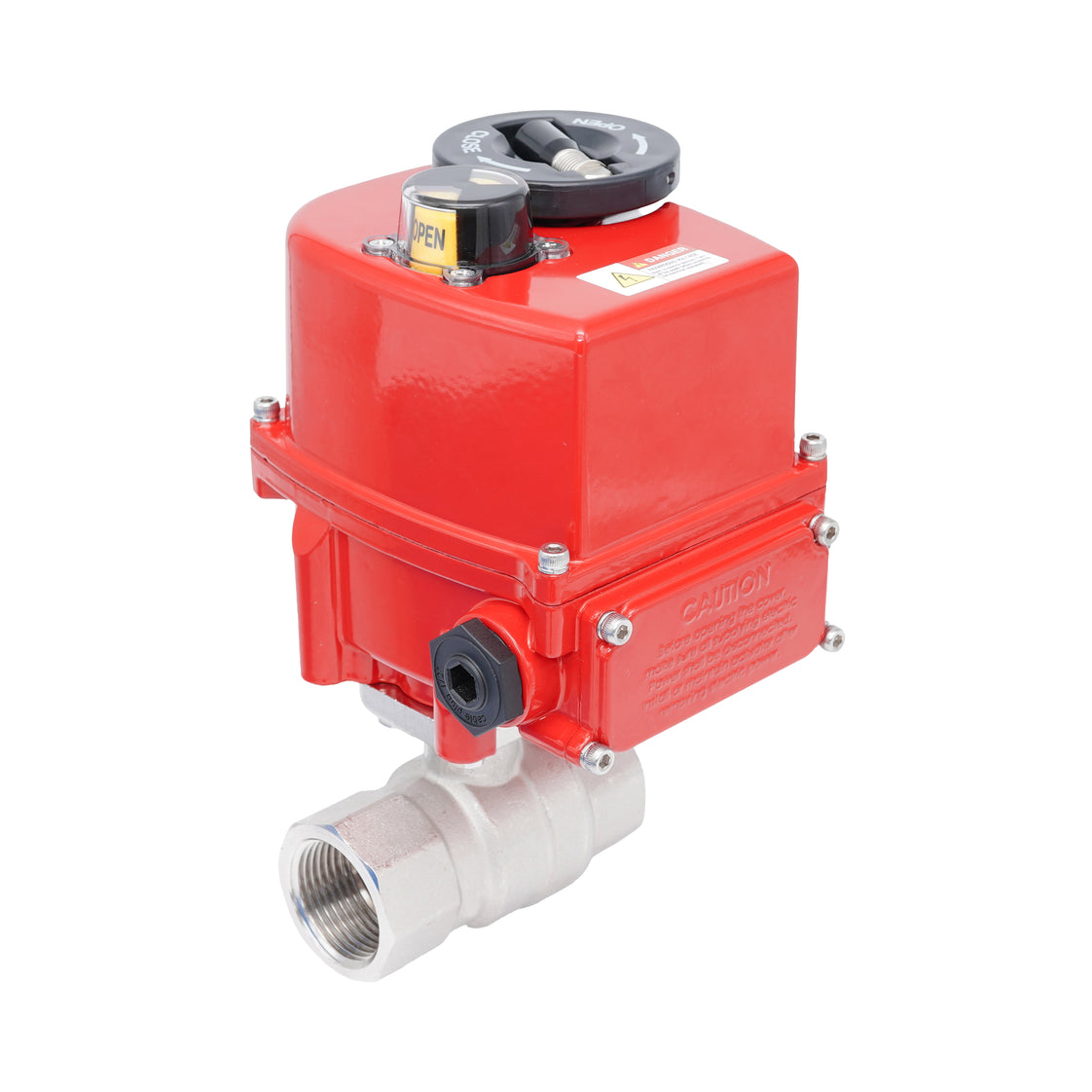 Rp 1" 2-Way Modulating Electric Brass Ball Valve 24 V AC/DC