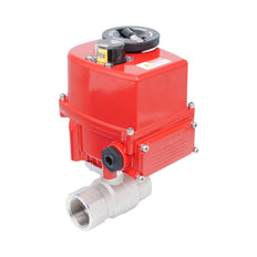 Rp 1" 2-Way Modulating Electric Brass Ball Valve 24 V AC/DC