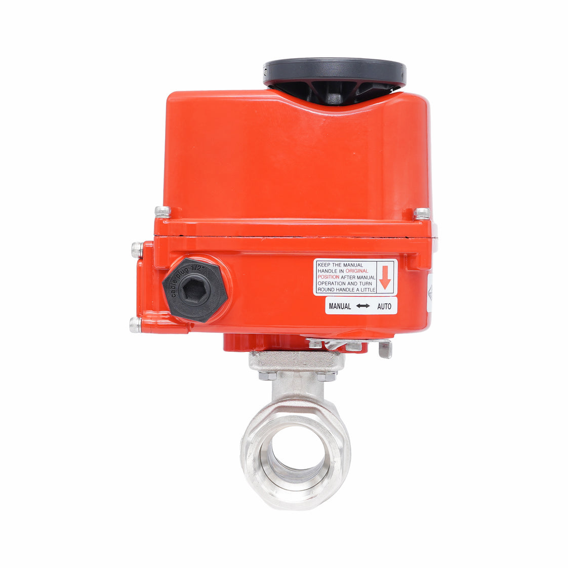 Rp 1-1/4" 2-Way Modulating Electric Brass Ball Valve 24 V AC/DC