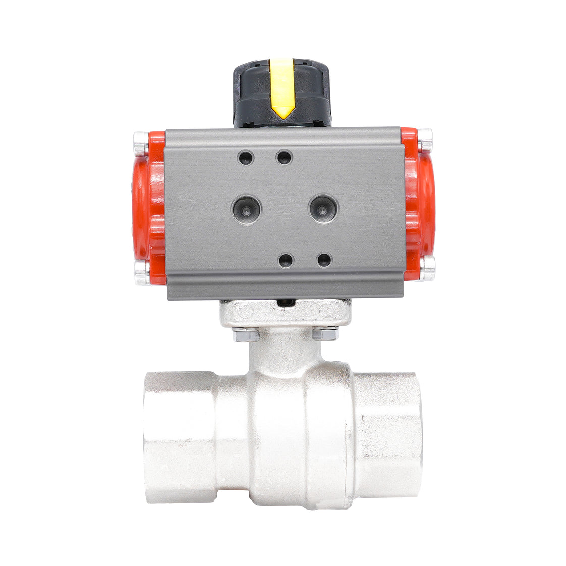 Rp 1 1/2" 2-Way Pneumatic Brass Ball Valve - Double Acting