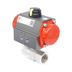 Rp 1" 2-Way Pneumatic Brass Ball Valve - Spring Closing