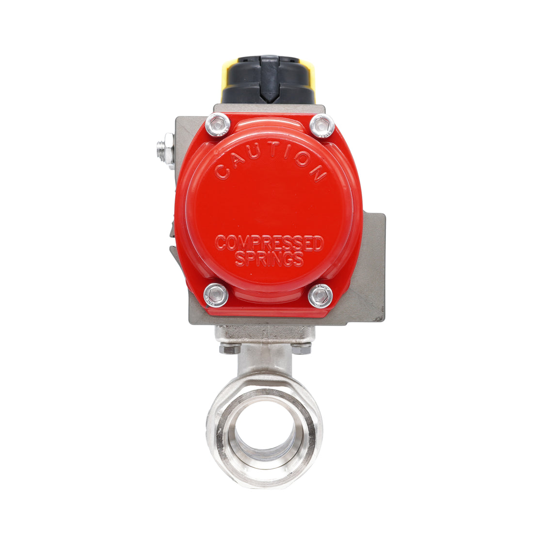 Rp 1" 2-Way Pneumatic Brass Ball Valve - Spring Opening