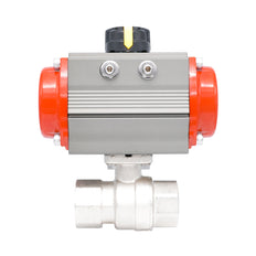 Rp 1" 2-Way Pneumatic Brass Ball Valve - Spring Closing