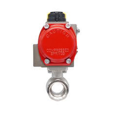 Rp 1" 2-Way Pneumatic Brass Ball Valve - Spring Opening