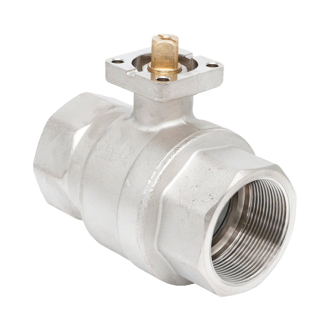Rp 3" 2-way Brass Ball Valve ISO-Top F07 PN16