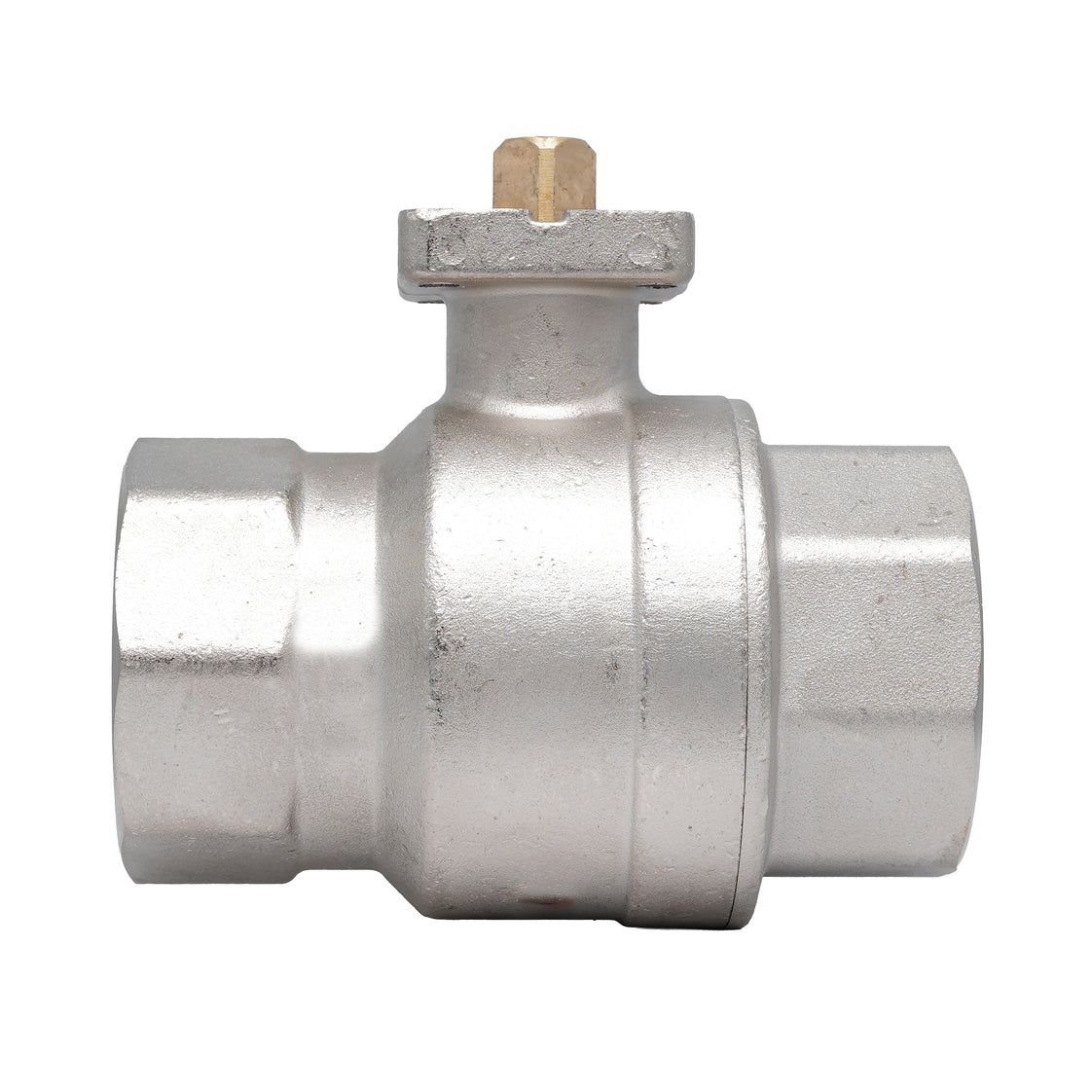 Rp 2-1/2" 2-way Brass Ball Valve ISO-Top F07 PN25