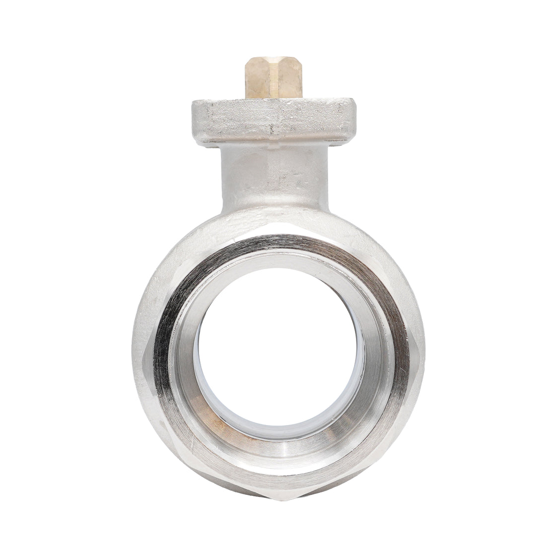 Rp 2-1/2" 2-way Brass Ball Valve ISO-Top F07 PN25
